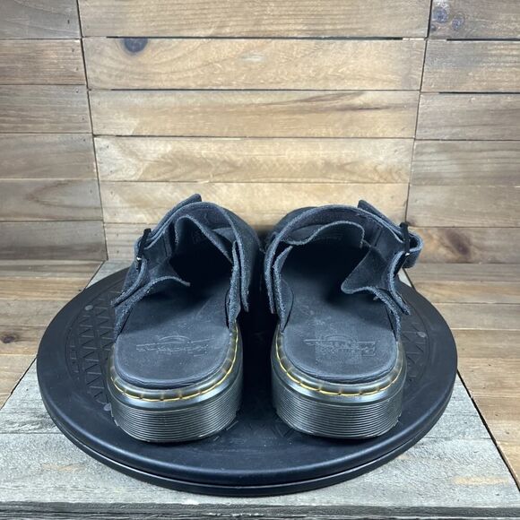 Dr. Martens Womens Size 8 Black Suede Carlson Clog Comfort Slip On Casual Shoes - Picture 4 of 10